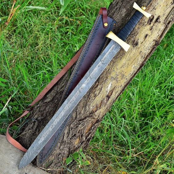 Ancient Roman Spatha Sword | Damascus Steel Medieval Replica