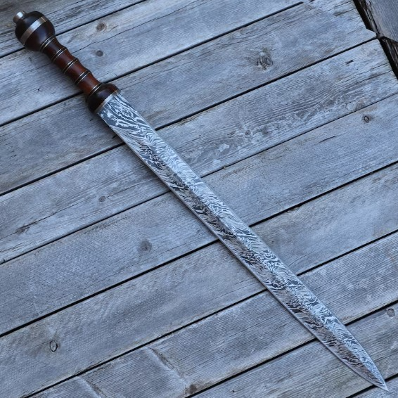 Hunt For Life  Legio XV Apollinaris Damascus Steel Roman Gladius Swordjpg