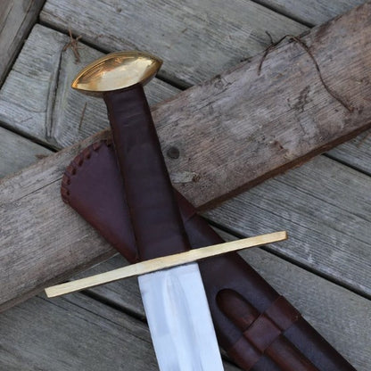 Medieval Battle Ready Collectible Arming Sword  EN45 Carbon Steel Europ 2jpg