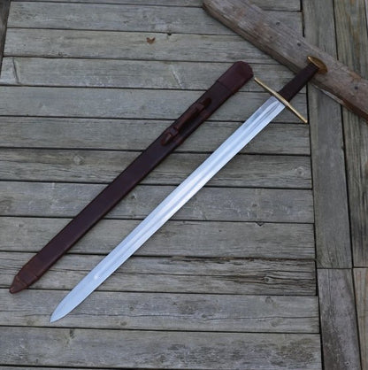 Medieval Battle Ready Collectible Arming Sword  EN45 Carbon Steel Europ 4jpg