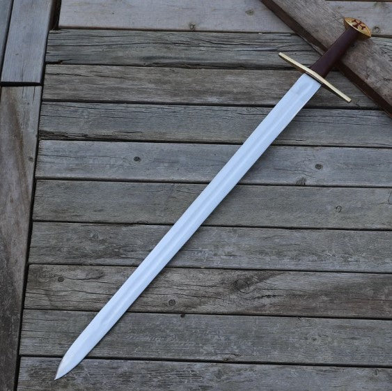 Medieval Battle Ready Collectible Arming Sword  EN45 Carbon Steel Europ 8jpg