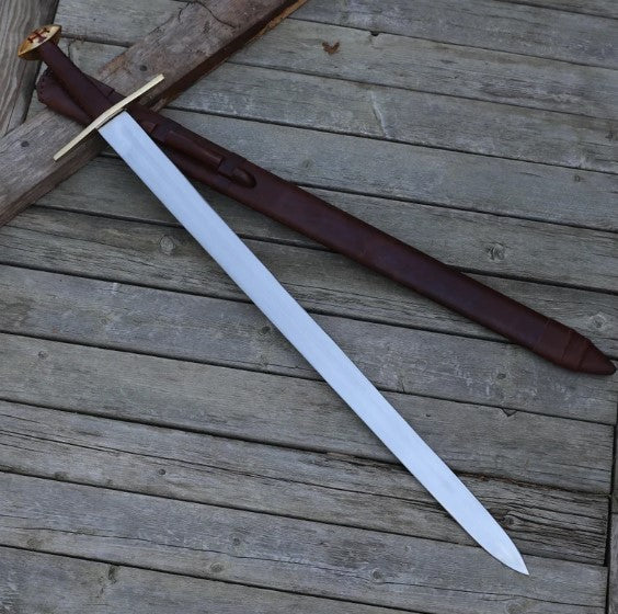Medieval Battle Ready Collectible Arming Sword  EN45 Carbon Steel Europ 9jpg