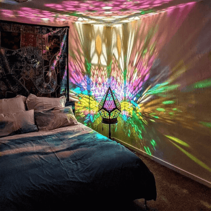 Bohemian Polar Star Wooden Floor Lamp