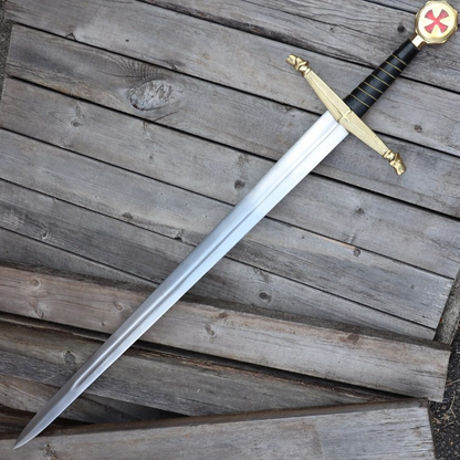 Templar Knights Battle Ready Sword - Hand-Forged 1095 Steel