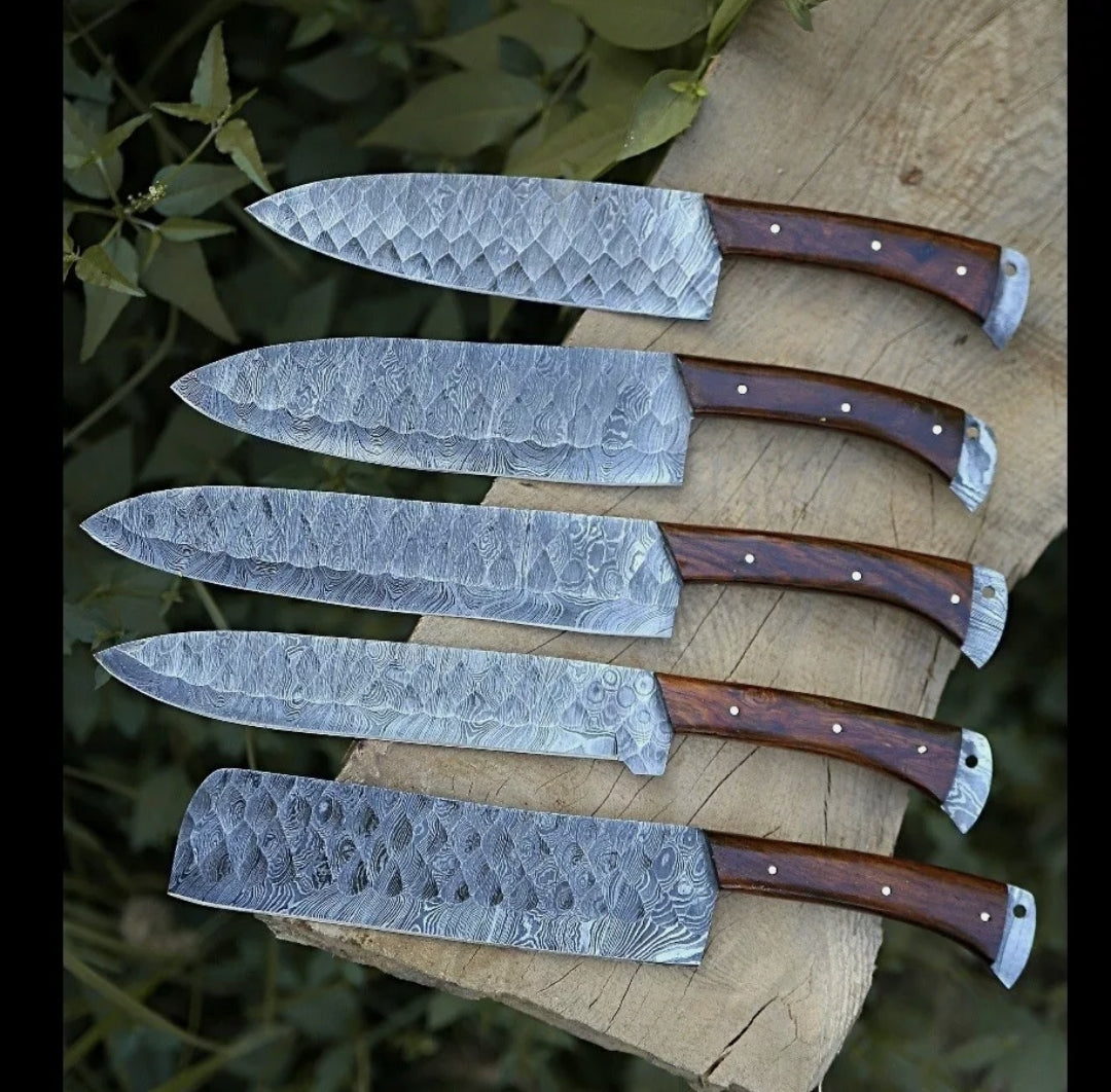premium Damascus steel chef knives