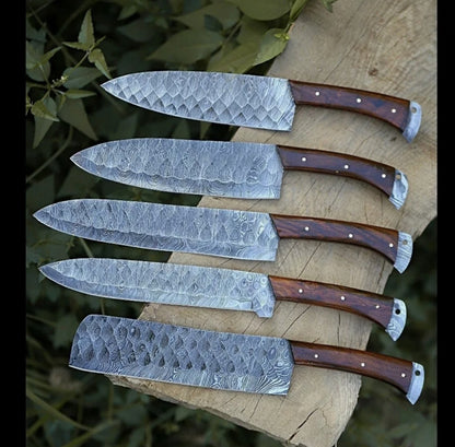 premium Damascus steel chef knives