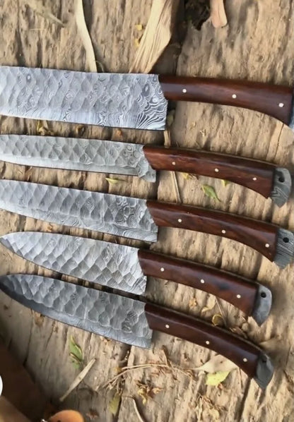 premium Damascus steel chef knives