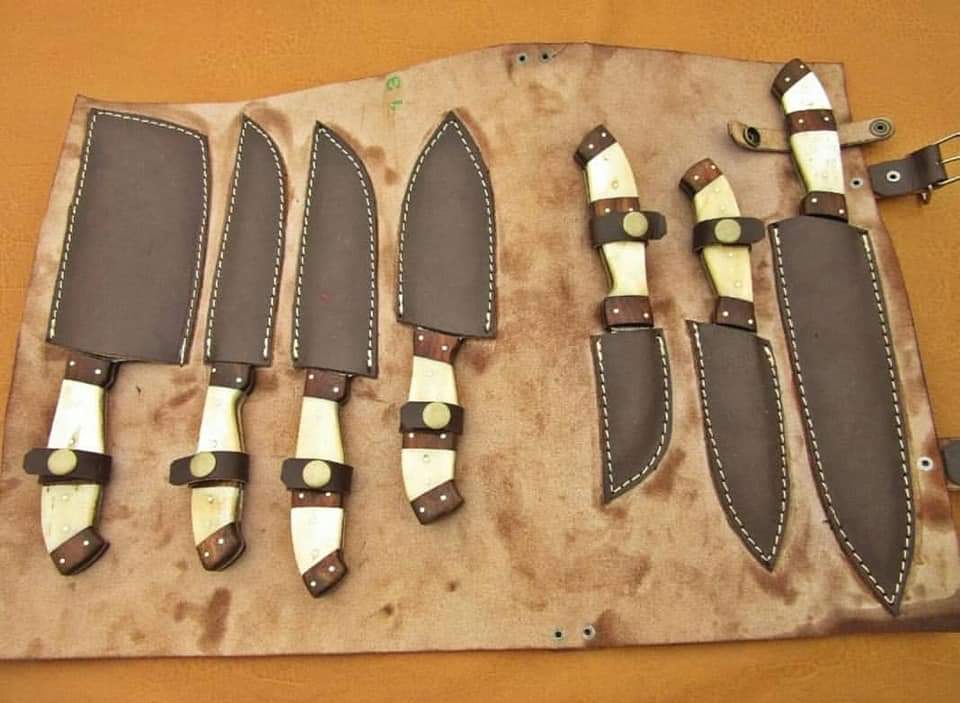 Damascus Chef Set of 7 Pieces near me