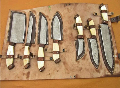 Damascus Chef Set of 7 Pieces