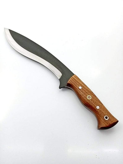Damascus Steel knife, Hunting knife with sheath, fixed blade Camping knife, Bowie knife, Handmade Knives, Gifts For Men