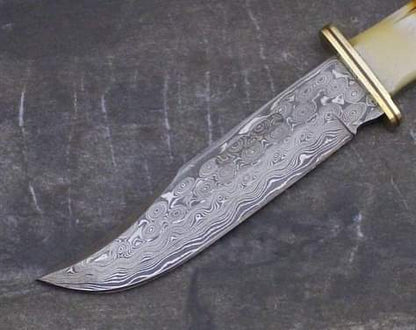 Damascus Steel Hunting Knife with Sheath near me