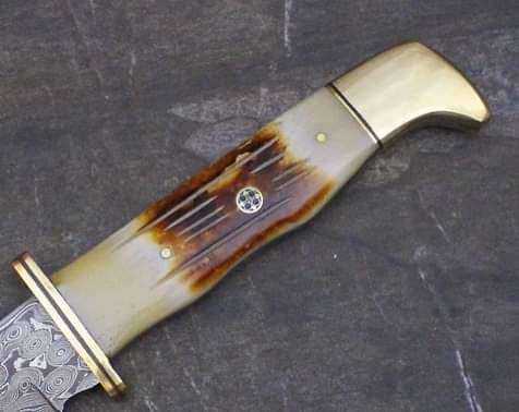 Damascus Steel Hunting Knife with Sheath near me