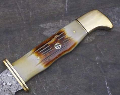 Damascus Steel Hunting Knife with Sheath near me