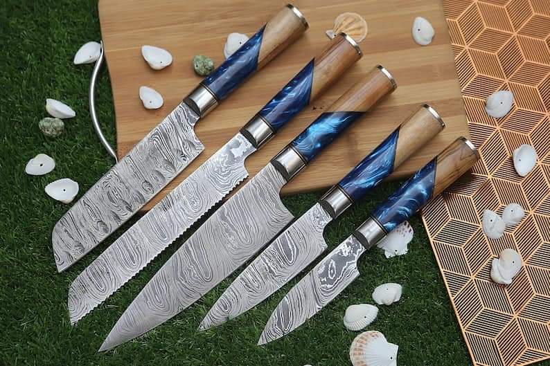 Damascus Chef Set Of 5 Pieces near me