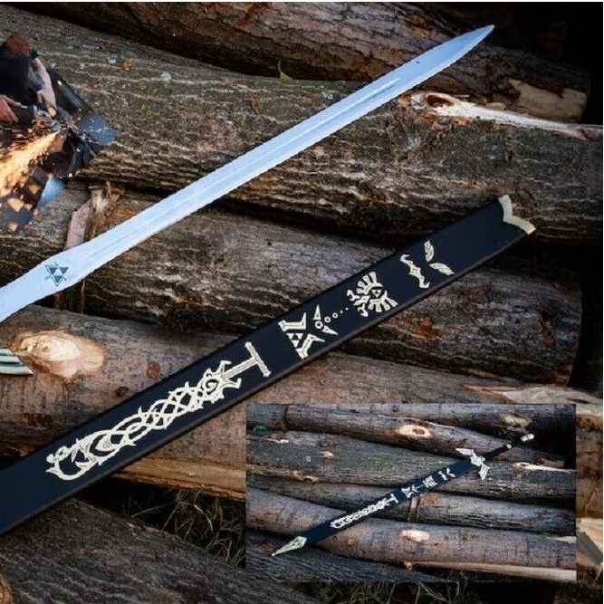 Zelda Sword, The Legend of Zelda Master Sword, With Scabbard, Best for Cosplay.jpg