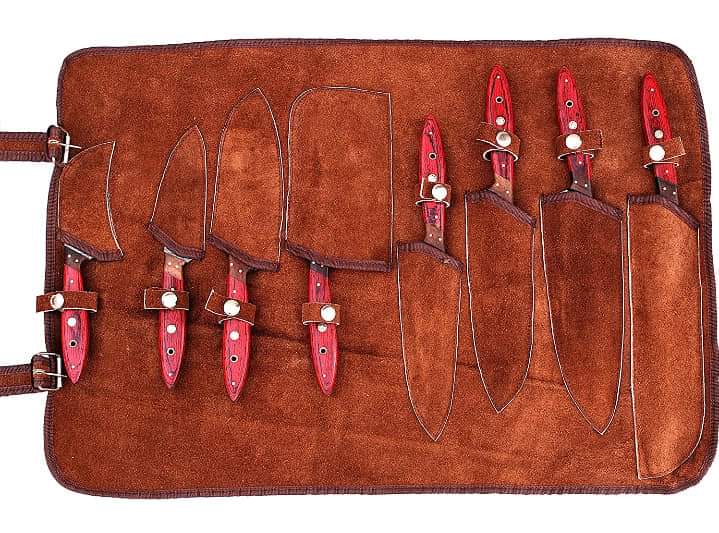 Damascus Steel Chef Set of 8 Pieces