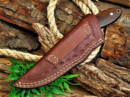 CarbonSteel knife, Hunting knife with sheath, fixed blade Camping knife, Bowie knife, Handmade Knives, Gifts For Men