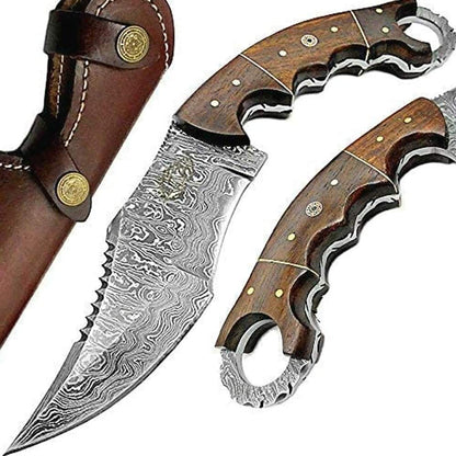 karambat hunting knife, knife with sheath, fixed blade Camping knife, Bowie knife, Handmade Knives, Gifts For Men