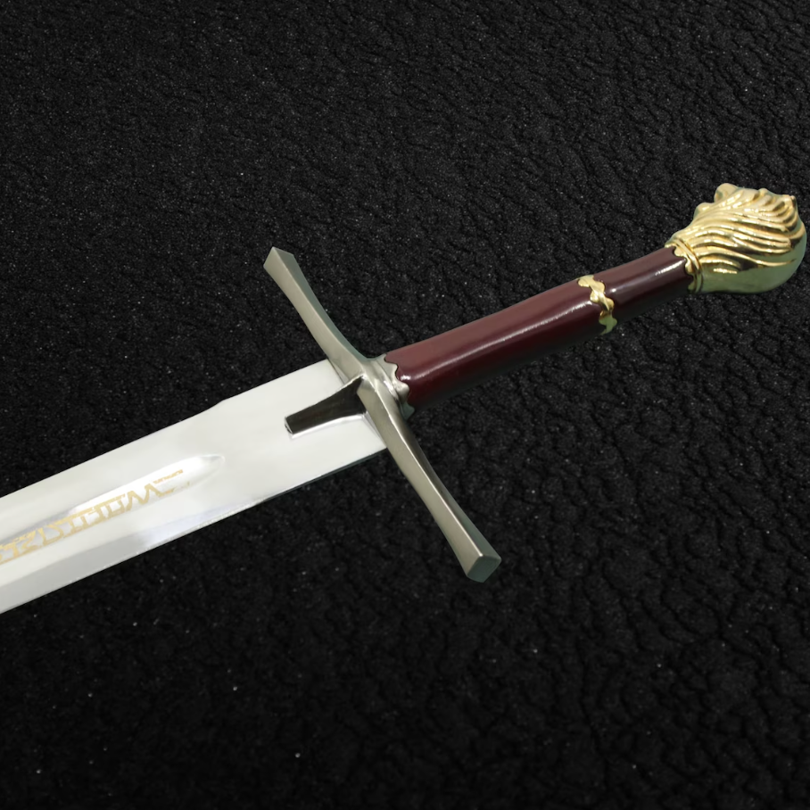 Handmade Chronicles Of Narnia Prince Sword Replica Gold Color  Plaqpng