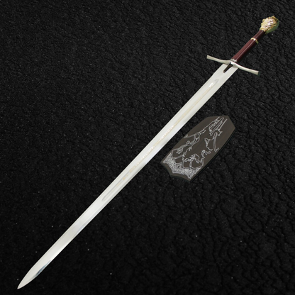 Handmade Chronicles Of Narnia Prince Sword Replica Gold Color  Plaquepng