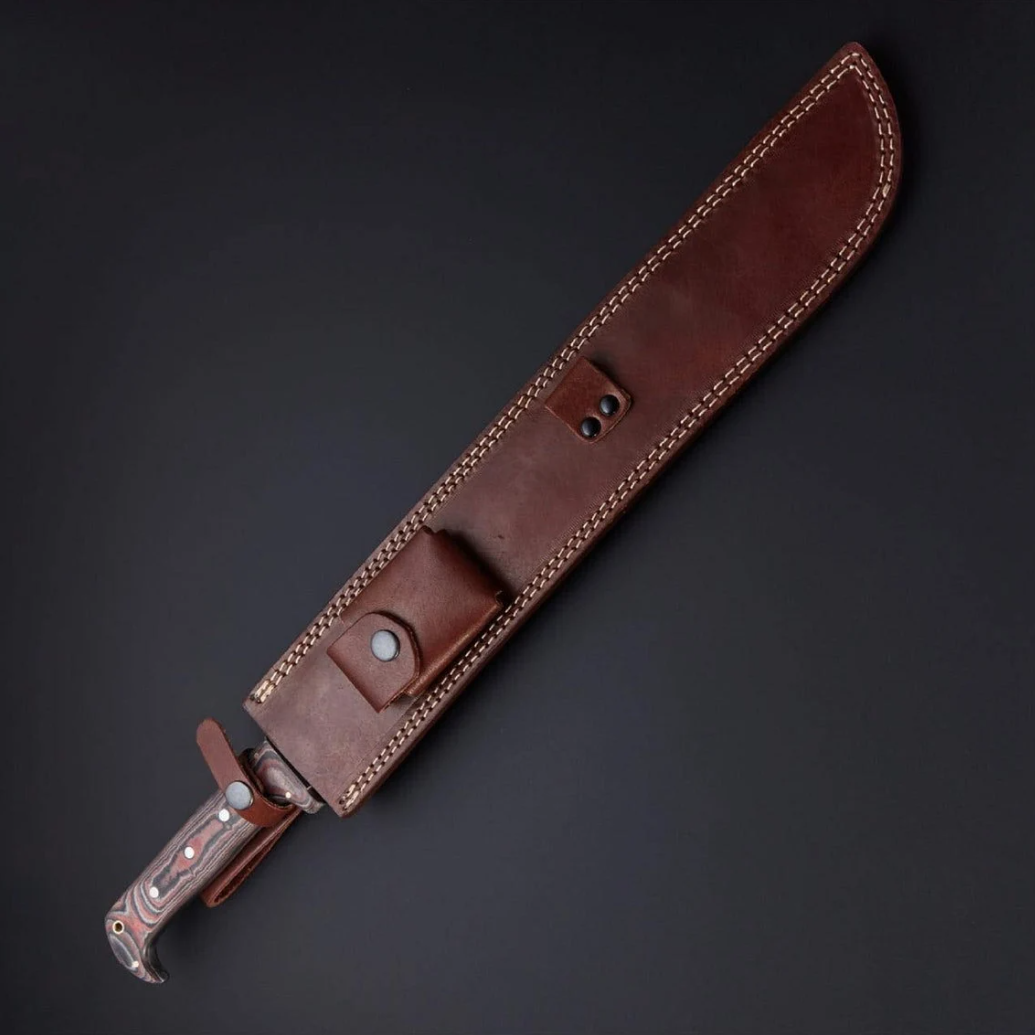 Machete Short SwordHand Horged Knife personalized Machete knifeHunting Sword Micarta Handle With S