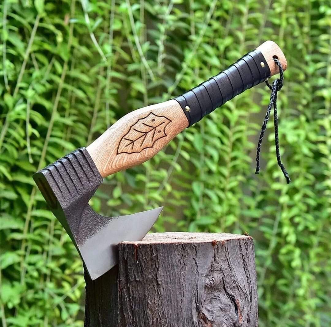 Hand Forged Carbon Steel Axe