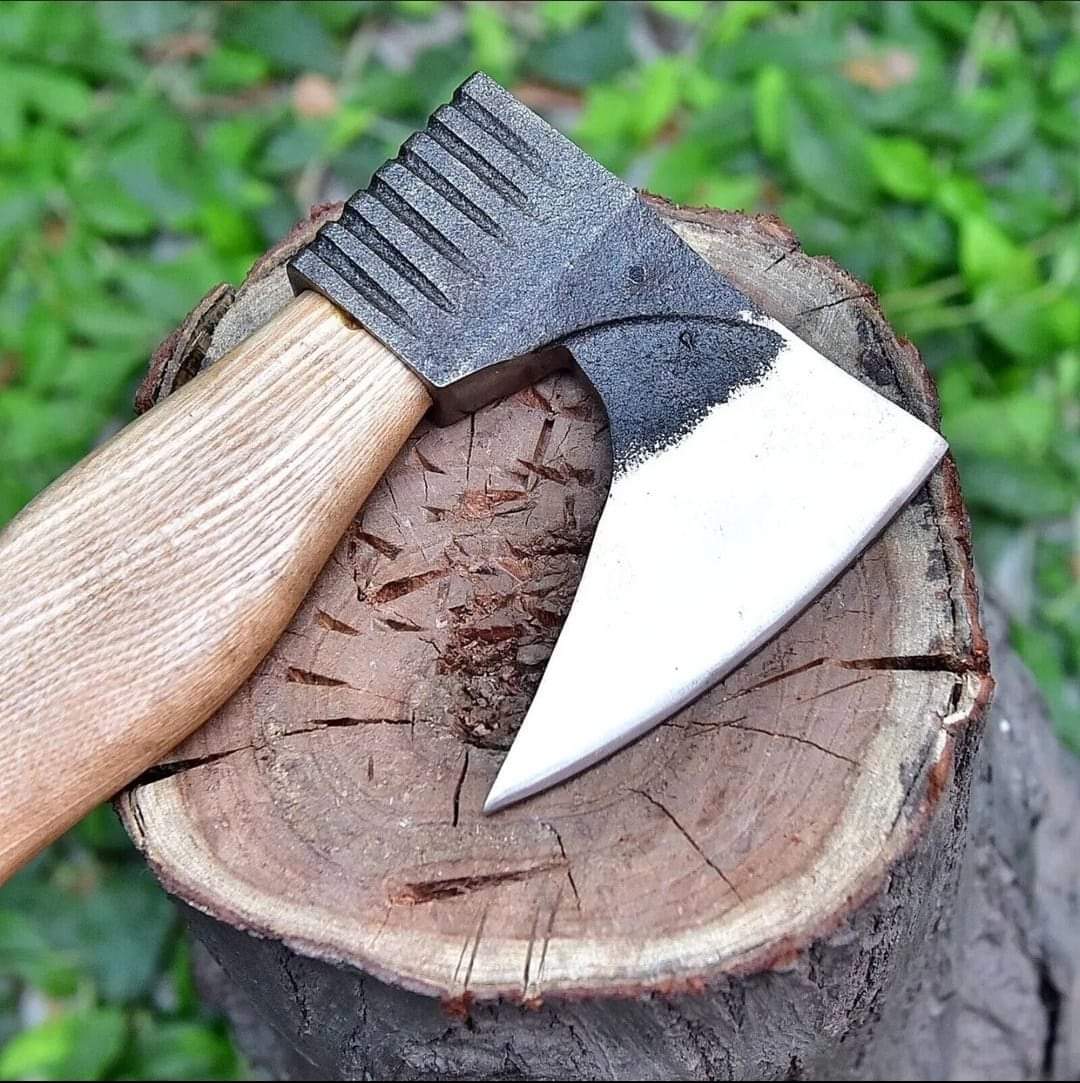 Hand Forged Carbon Steel Axe