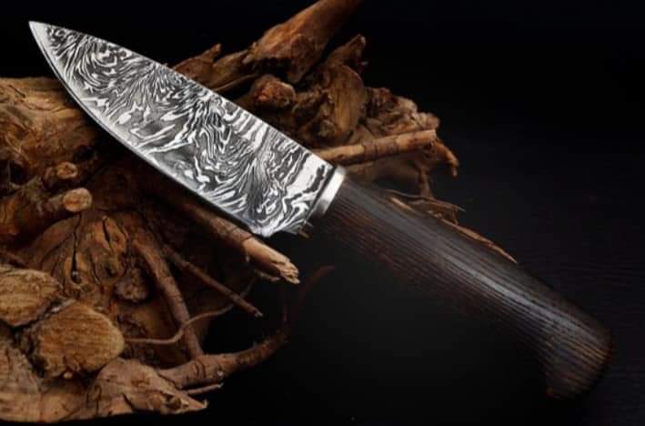 Carbon Steel Hunting Knife with Sheath