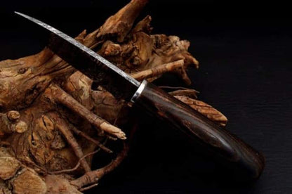 Carbon Steel Hunting Knife with Sheath