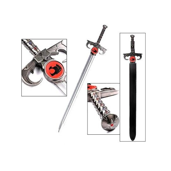 ThunderCat Sword, The Sword of Omens, Lion-O Replica Sword With Leather Sheath