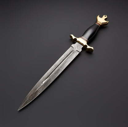 Carbon steel Knife, Hunting knife with sheath, fixed blade Camping knife, Bowie knife, Handmade Knives, Gifts For Men