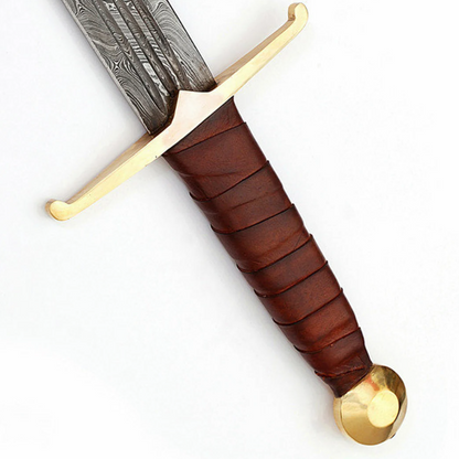 Damascus Sword Custom Handmade Sword Viking Sword Double Edges Sworpng