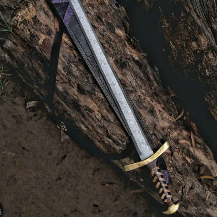 VIKING SWORD Gift Viking Mythology Damascus Steel Custom Handmadepng
