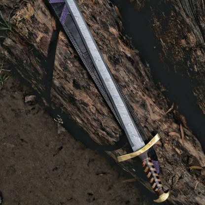 VIKING SWORD Gift Viking Mythology Damascus Steel Custom Handmadepng