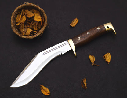"Stainless-Steel-Knife" Hunting-knife-with-sheath" fixed-blade-Camping-knife" Bowie-knife" Handmade-Knives" Gift-For-men