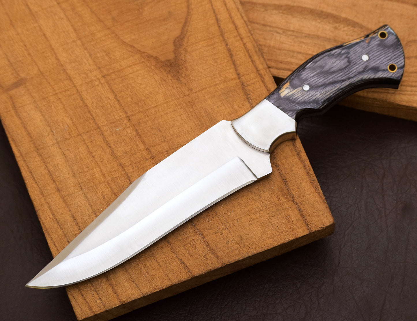 "Stainless-Steel-Knife" Hunting-knife-with-sheath" fixed-blade-Camping-knife" Bowie-knife" Handmade-Knives" Gift-For-men
