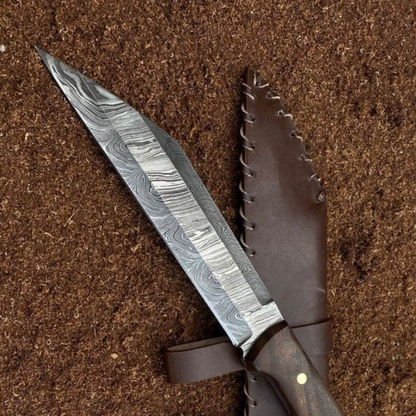Damascus Steel Knife Handmade Hunting Knife Viking Knife Seapng