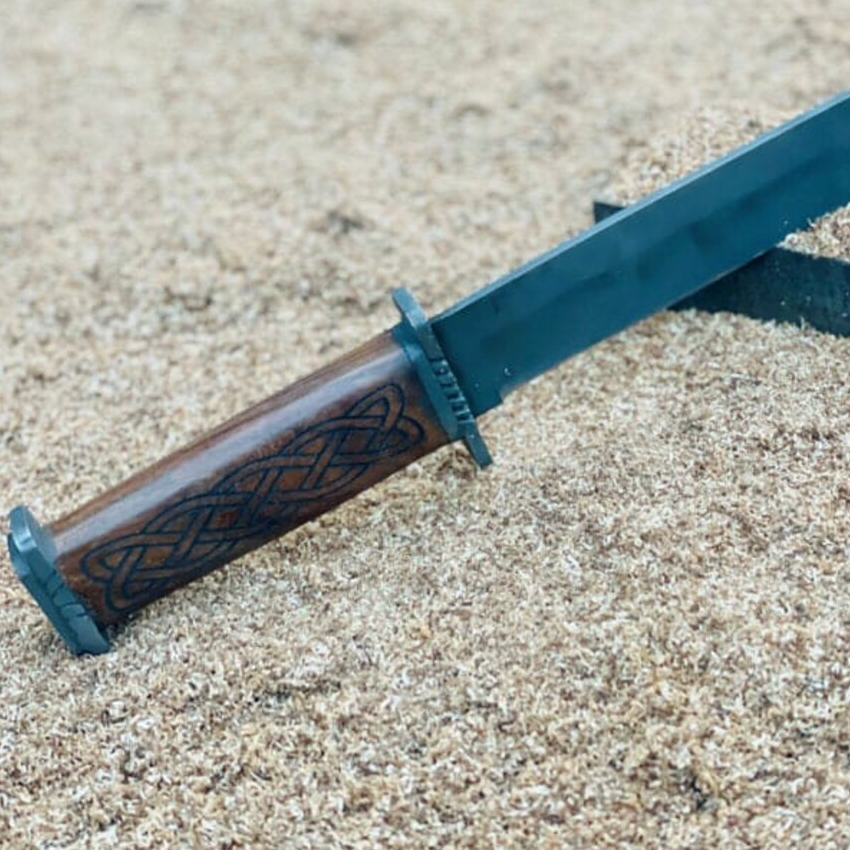 Beautiful Seax Knife Medieval Viking Knife Hunting Knife Engaraving Knife With Sheapng