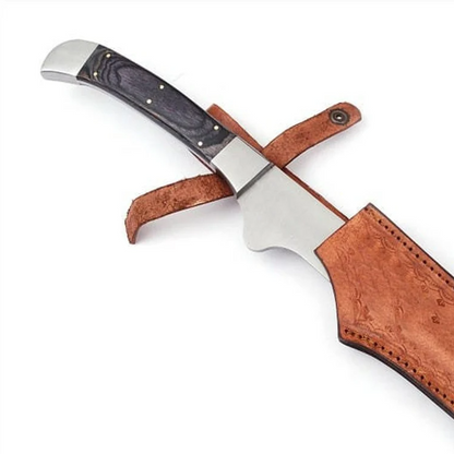 Hunting sword single edge custom hand forged high carbon steel swopng