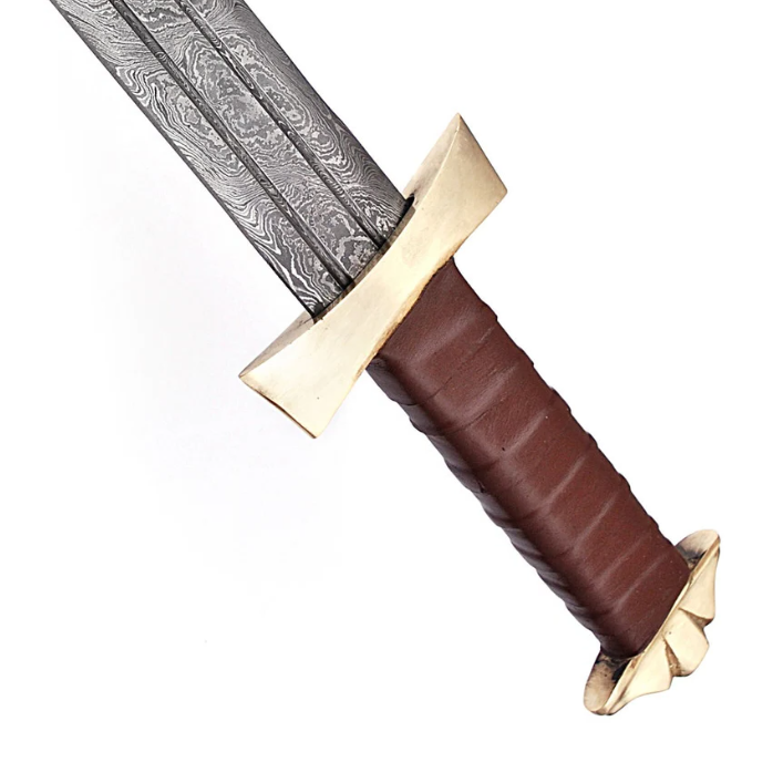 Damascus sword  viking battle ready sword hunting  damascus sword edegs double withpng