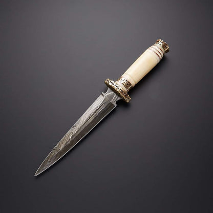 "Carbon-steel-Knife" Hunting-knife-with sheath, fixed-blade-Camping-knife, Bowie-knife, Handmade-Knive