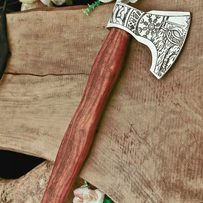 Handmade Viking Carbon Steel Tomahawk Axe Hatchet Hunting Axe
