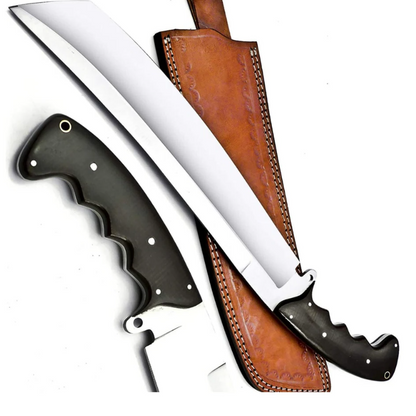 Machete Knife Bushcraft, Camping Machete Knife, Micarta Hand knife, Hunting Machete Knife