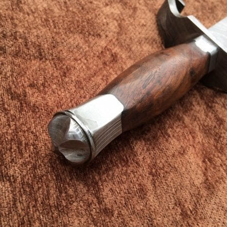 Damascus Bowie Hunting Knife for sale