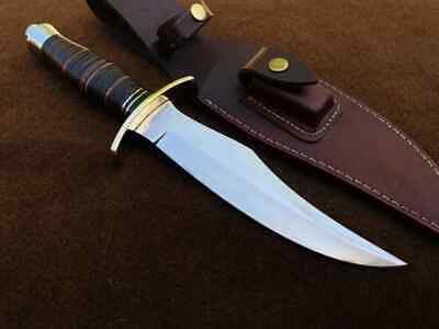 "Stainless-steel-Knife"Hunting-knife-with sheath"fixed-blade-Camping-knife, Bowie-knife, Handmade-Knives, Gifts-For-Men.
