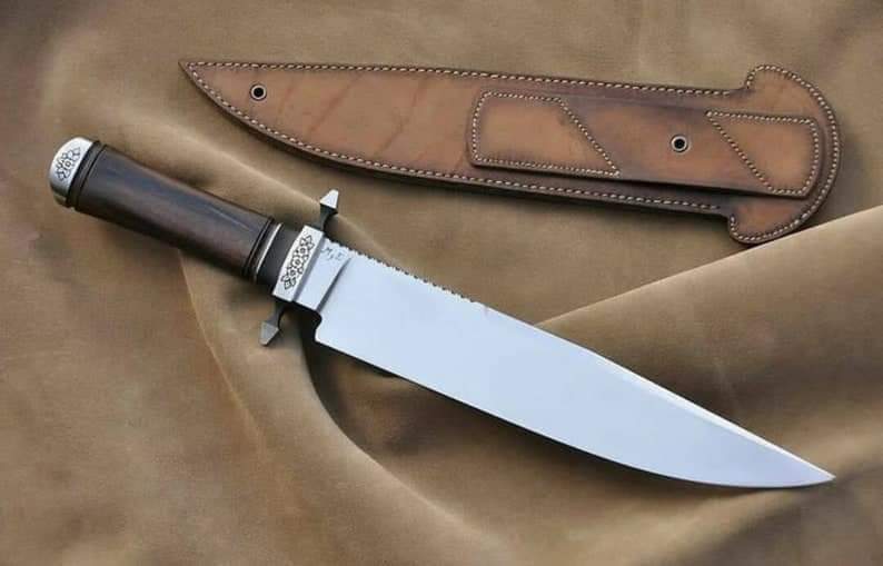 "Stainless-steel-Knife"Hunting-knife-with sheath"fixed-blade-Camping-knife, Bowie-knife, Handmade-Knives, Gifts-For-Men.