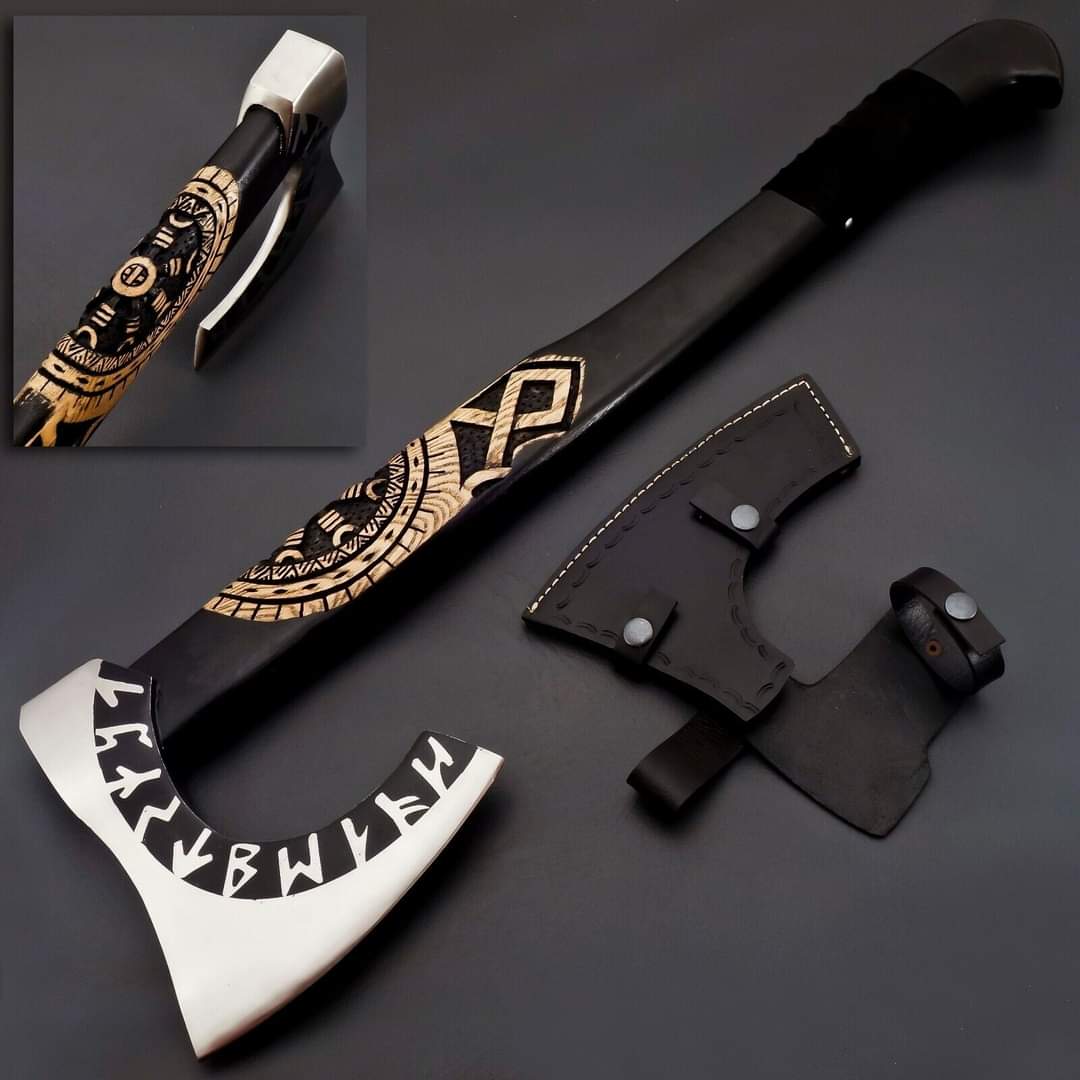 HandForged Carbon Steel Viking Axe