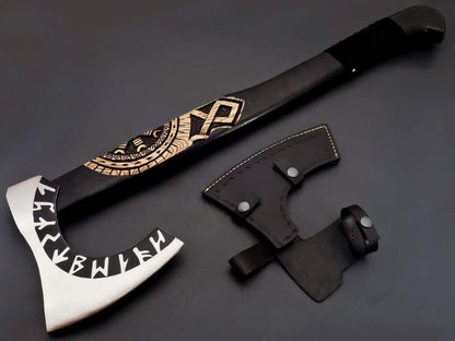 HandForged Carbon Steel Viking Axe