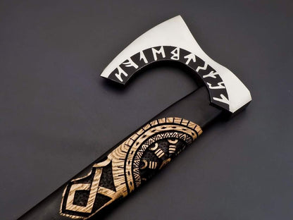 HandForged Carbon Steel Viking Axe