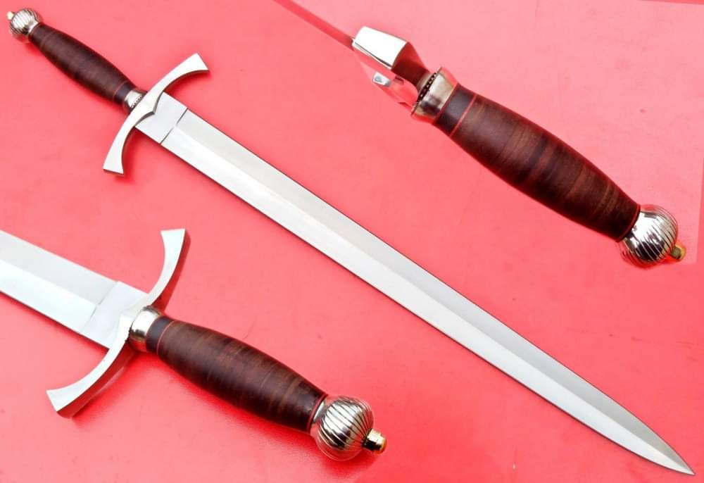 engraved knight sword